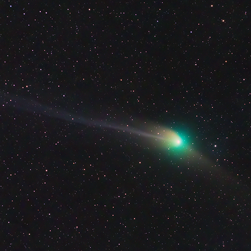 green comet on January 25
